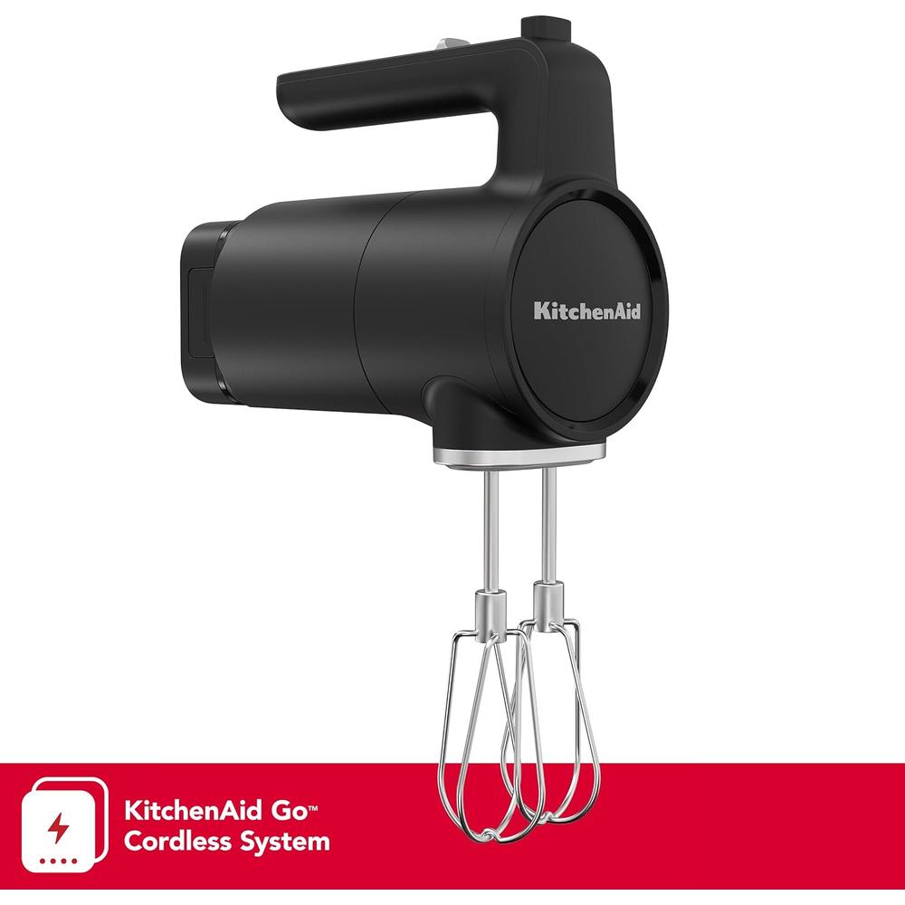 KITCHENAID KHMR762, BATIDORA DE MANO INALÁMBRICA GO | NEGRO MATE - 2