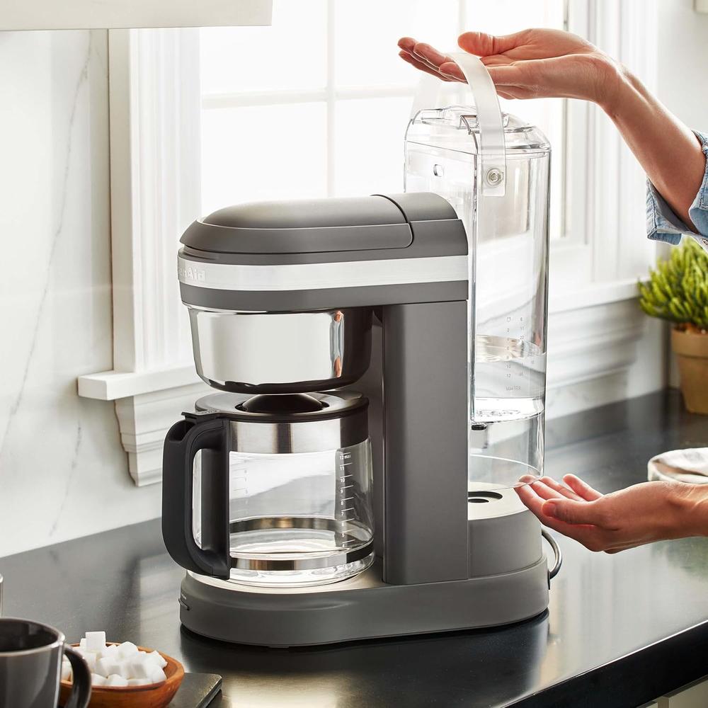 KITCHENAID, CAFETERA DE GOTEO 12 QT / 11.4 L CON PLACA CALEFACTORA | PLATEADO - 5