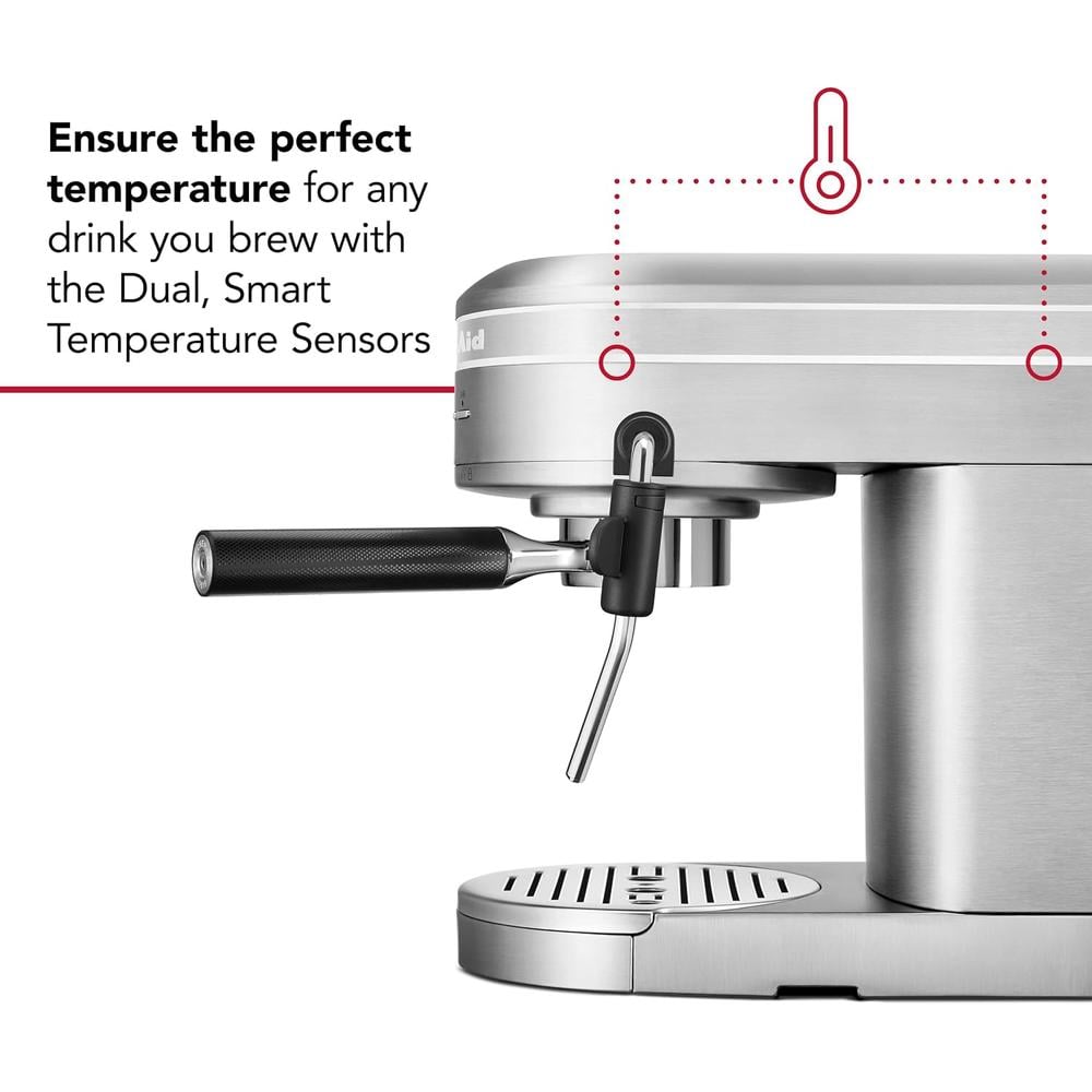 KITCHENAID KES6503, CAFETERA ESPRESSO SEMIAUTOMÁTICA DE METAL - 2