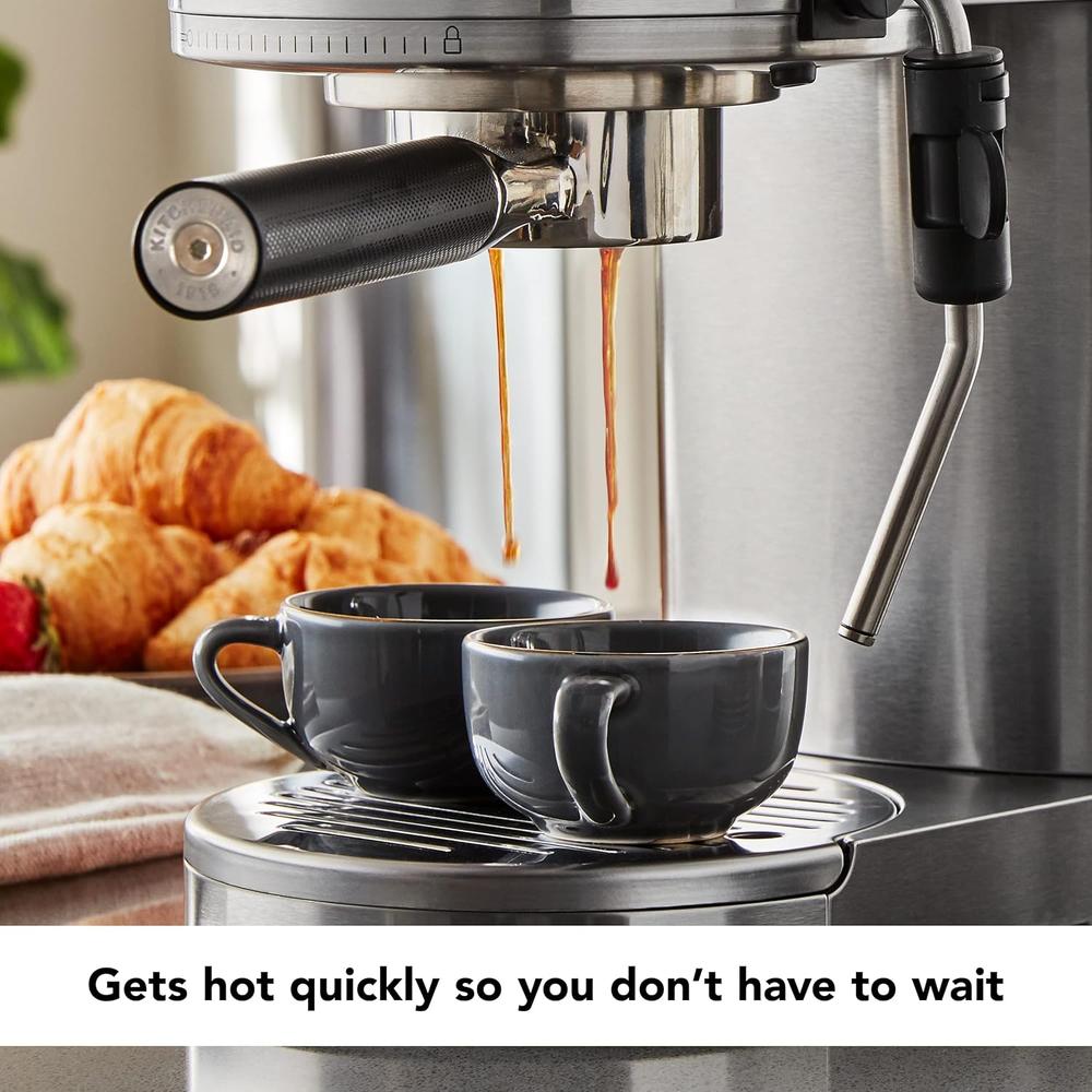 KITCHENAID KES6503, CAFETERA ESPRESSO SEMIAUTOMÁTICA DE METAL - 4