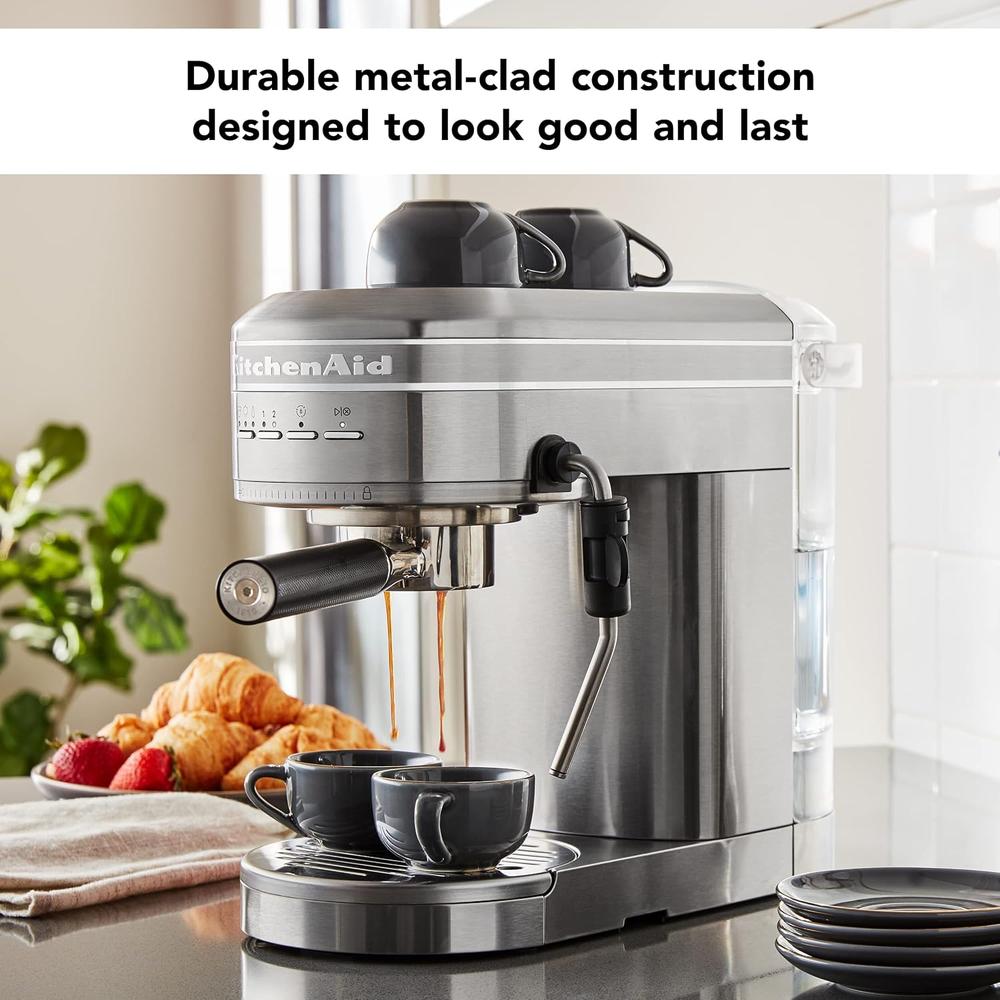 KITCHENAID KES6503, CAFETERA ESPRESSO SEMIAUTOMÁTICA DE METAL - 6