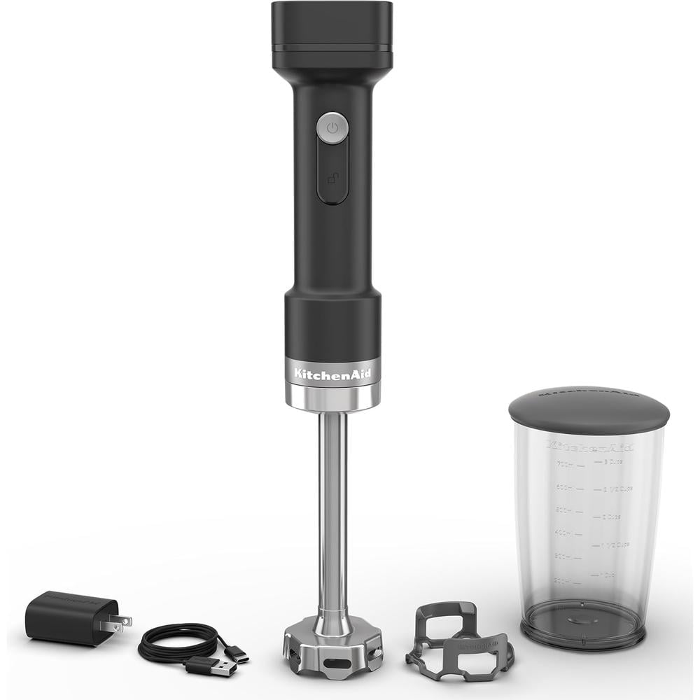 KITCHENAID KHBRV71, BATIDORA DE MANO INALÁMBRICA GO | NEGRO MATE - 1