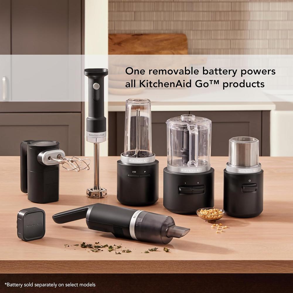 KITCHENAID KHBRV71, BATIDORA DE MANO INALÁMBRICA GO | NEGRO MATE - 6