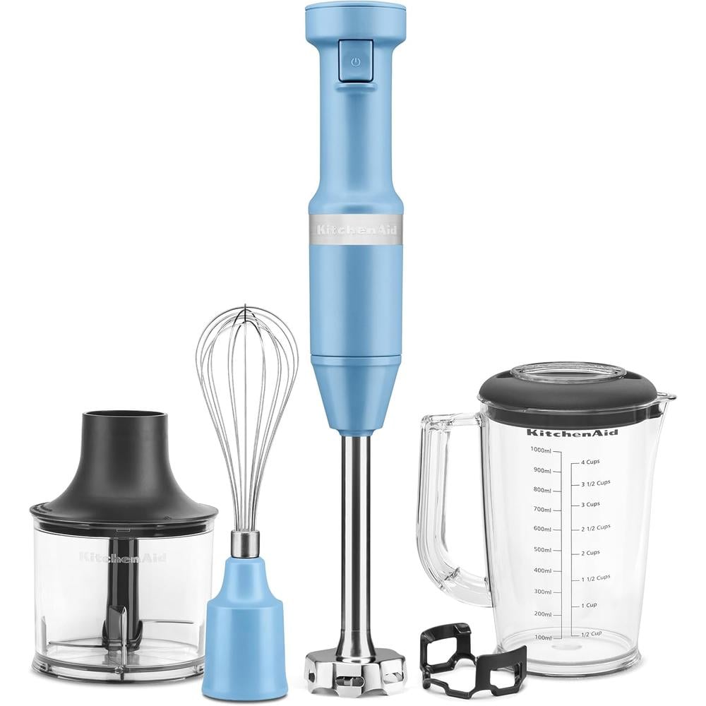 KITCHENAID KHBV83VB, BATIDORA DE MANO CON CABLE Y ACCESORIOS | TERCIOPELO AZUL - 1