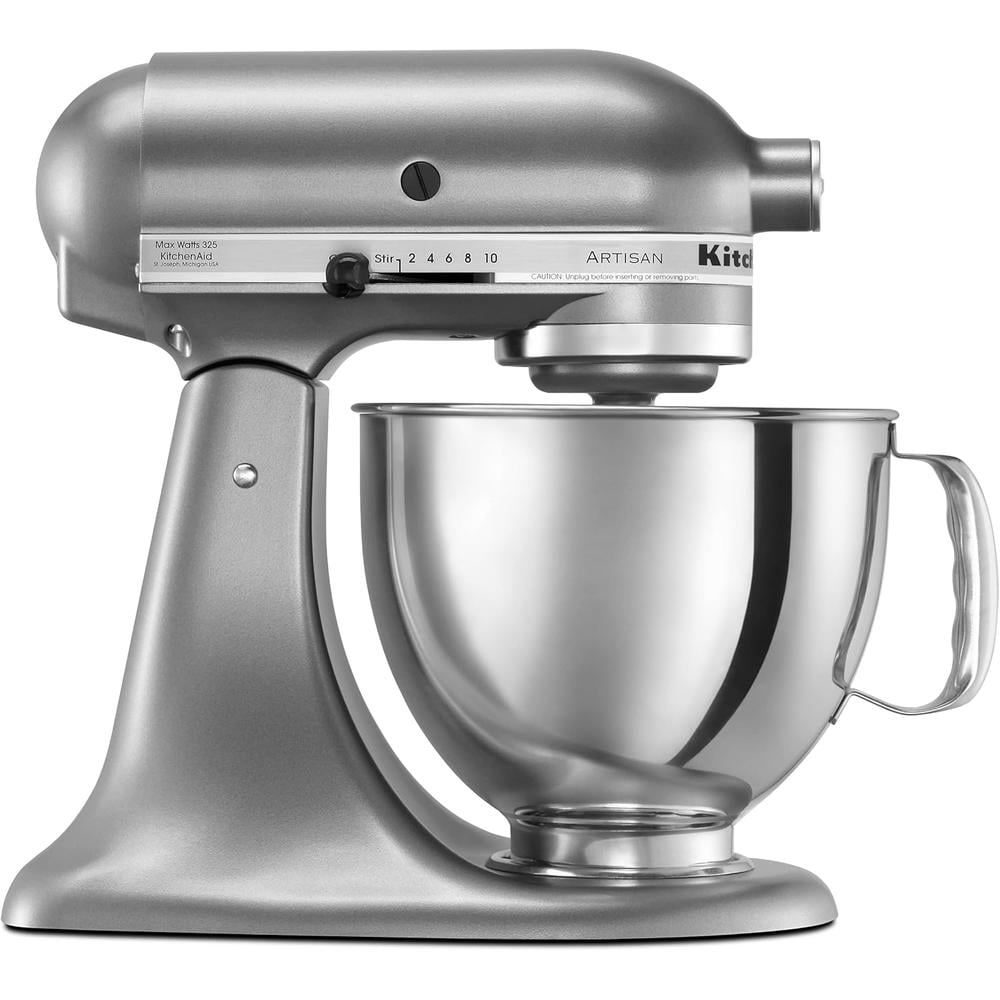KITCHENAID ARTISAN, BATIDORA DE PIE 5 QT / 4.7 L CON PROTECTOR | PLATEADO - 1