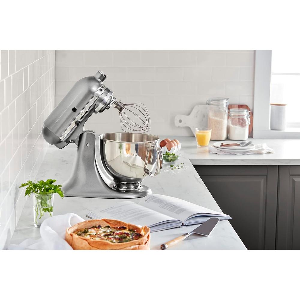 KITCHENAID ARTISAN, BATIDORA DE PIE 5 QT / 4.7 L CON PROTECTOR | PLATEADO - 5