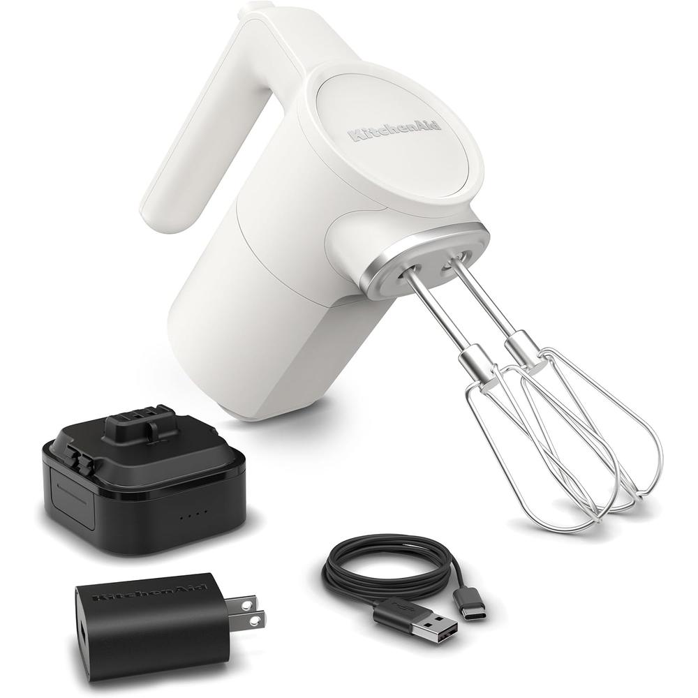 KITCHENAID, BATIDORA DE MANO INALÁMBRICA GO (BATERÍA INCLUIDA) | BLANCO - 1
