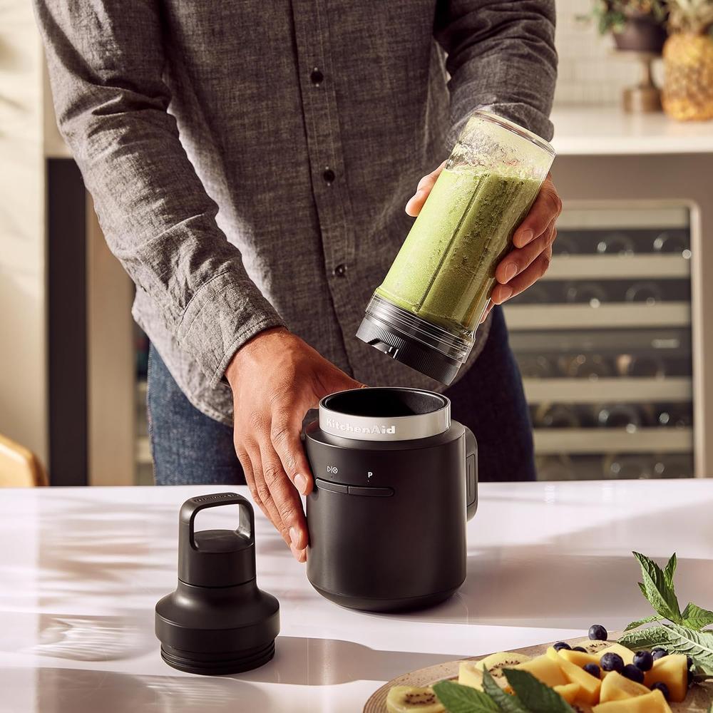 KITCHENAID KSBR200, BATIDORA PERSONAL INALÁMBRICA GO | NEGRO MATE - 5