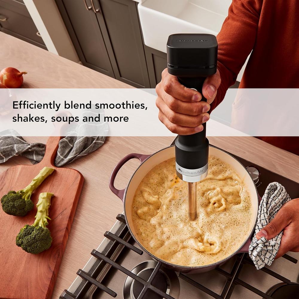 KITCHENAID KHBRV00, BATIDORA DE MANO INALÁMBRICA GO | NEGRO MATE - 4
