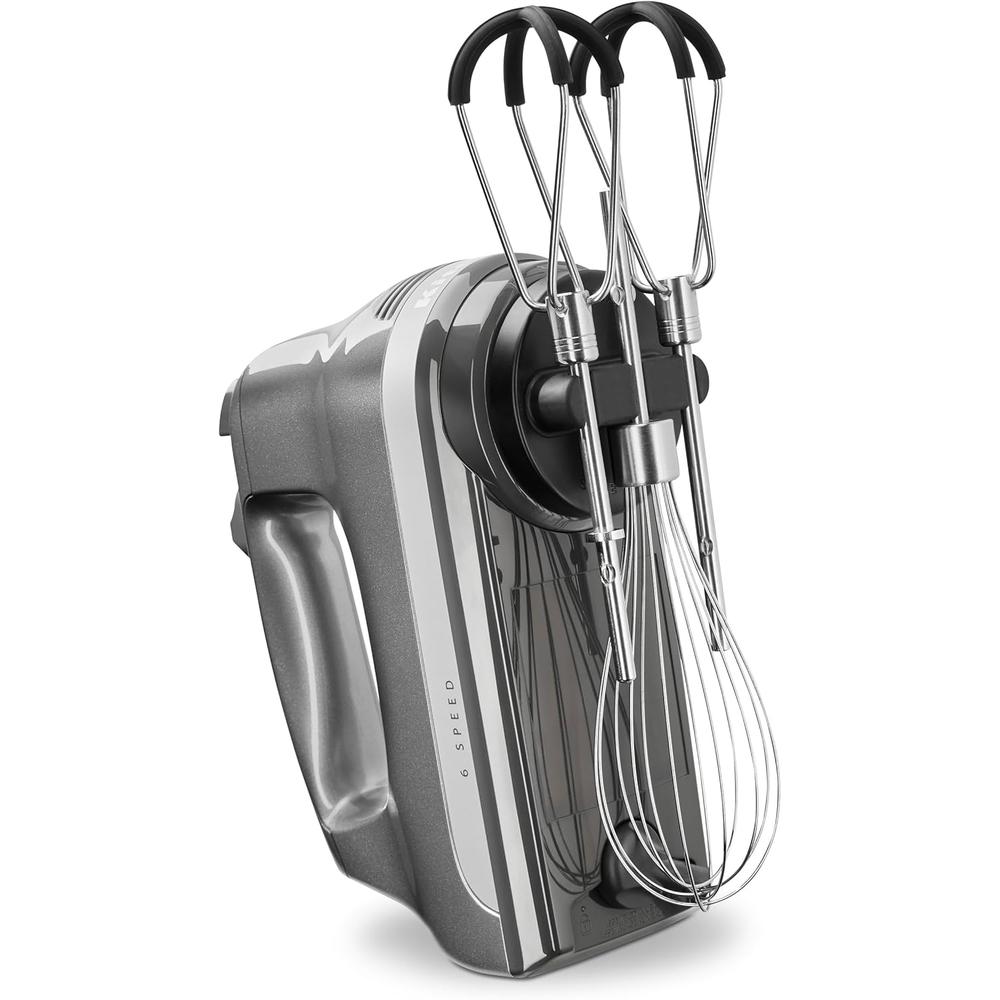 KITCHENAID, BATIDORA CON 6 VELOCIDADES CON BATIDORES DE BORDE FLEXIBLE | GRIS - 5