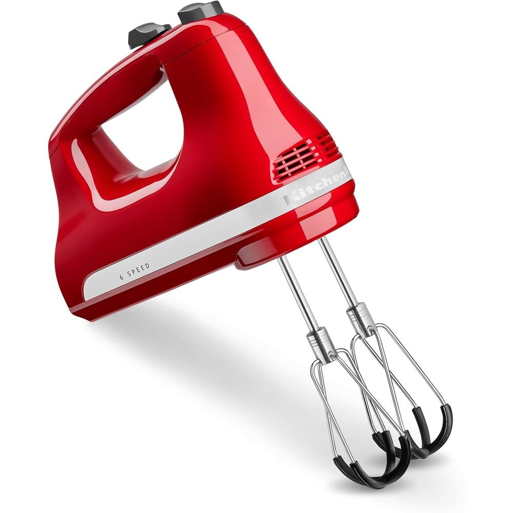 KITCHENAID, BATIDORA CON 6 VELOCIDADES CON BATIDORES DE BORDE FLEXIBLE | ROJO - 1