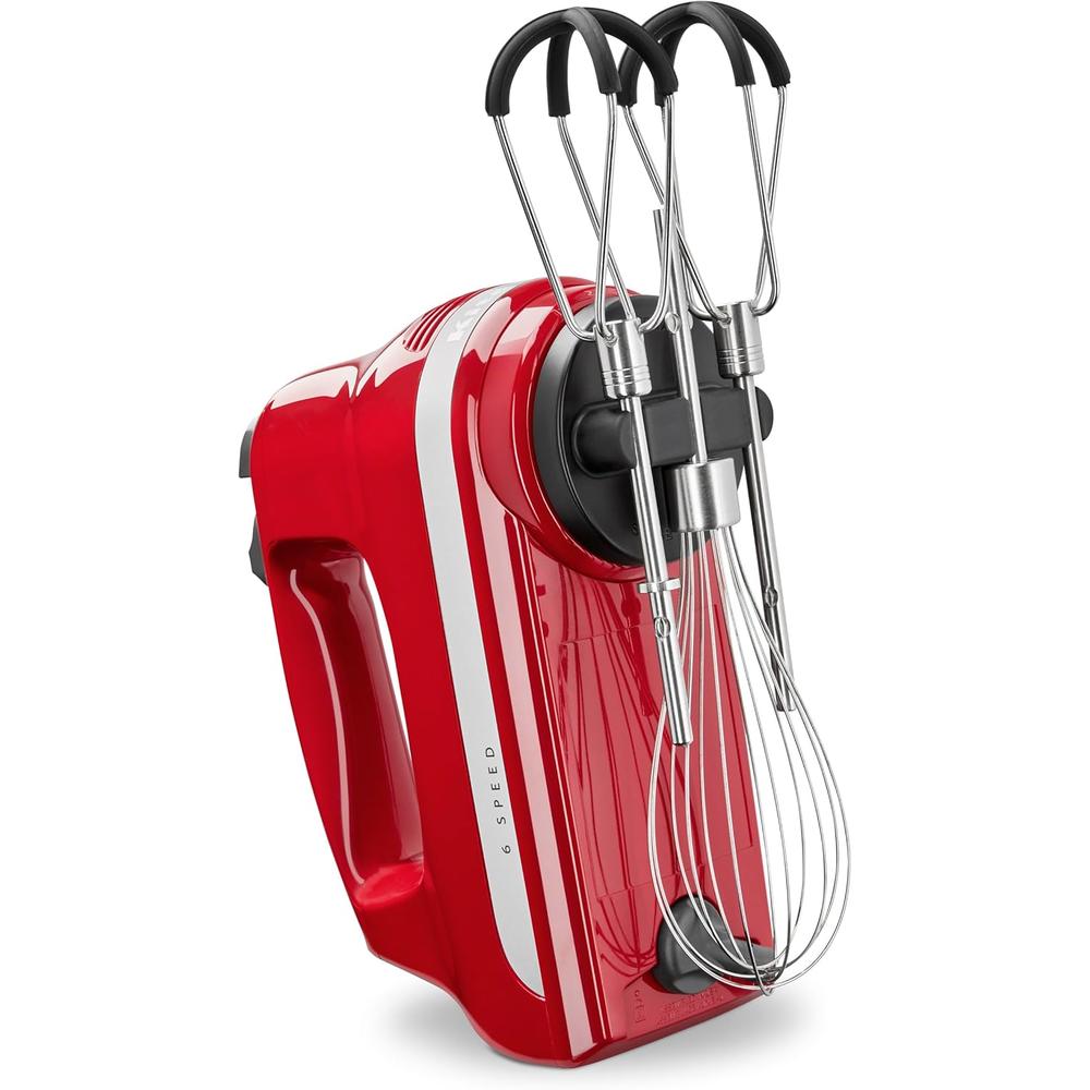 KITCHENAID, BATIDORA CON 6 VELOCIDADES CON BATIDORES DE BORDE FLEXIBLE | ROJO - 4