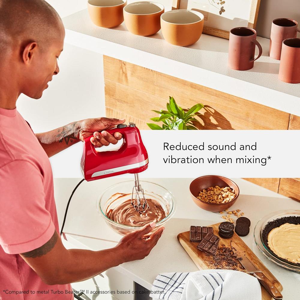 KITCHENAID, BATIDORA CON 6 VELOCIDADES CON BATIDORES DE BORDE FLEXIBLE | ROJO - 5