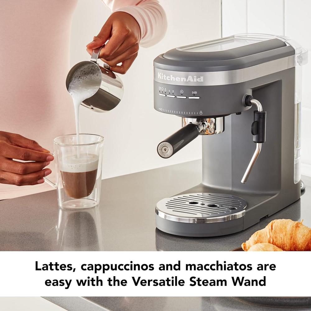 KITCHENAID KES6403, CAFETERA ESPRESSO SEMIAUTOMÁTICA | GRIS CARBÓN - 3