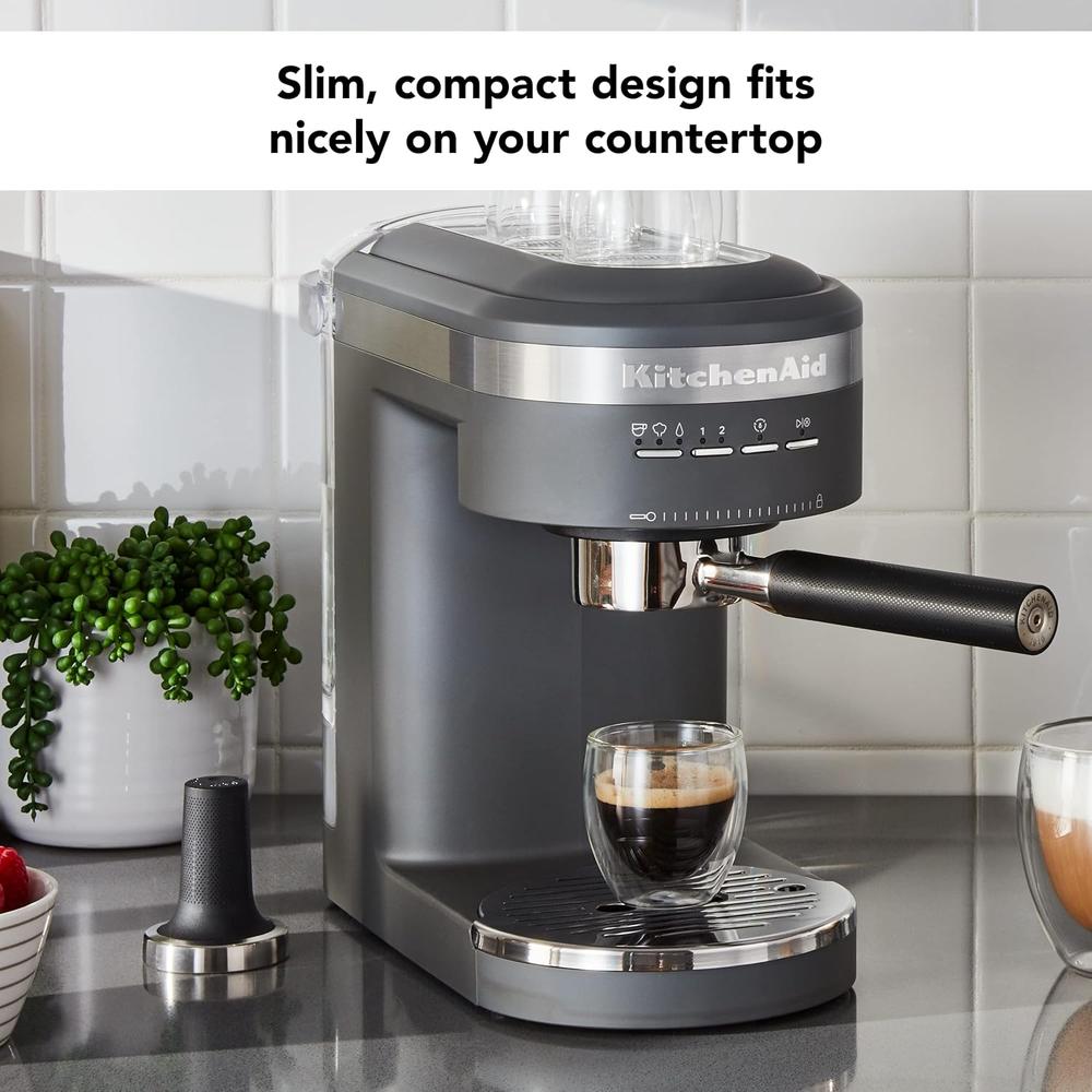 KITCHENAID KES6403, CAFETERA ESPRESSO SEMIAUTOMÁTICA | GRIS CARBÓN - 6