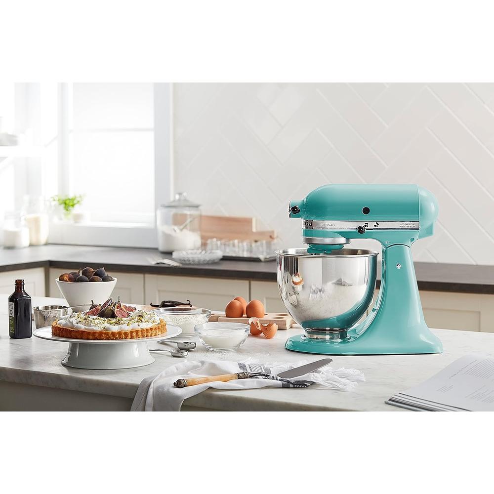 KITCHENAID ARTISAN, BATIDORA DE PIE 5 QT / 4.7 L CON PROTECTOR | AQUA SKY - 5