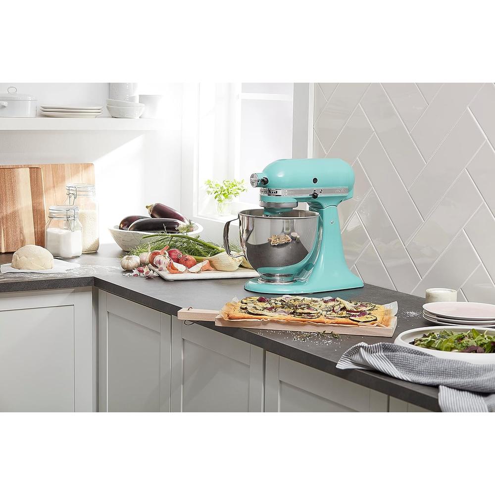KITCHENAID ARTISAN, BATIDORA DE PIE 5 QT / 4.7 L CON PROTECTOR | AQUA SKY - 6
