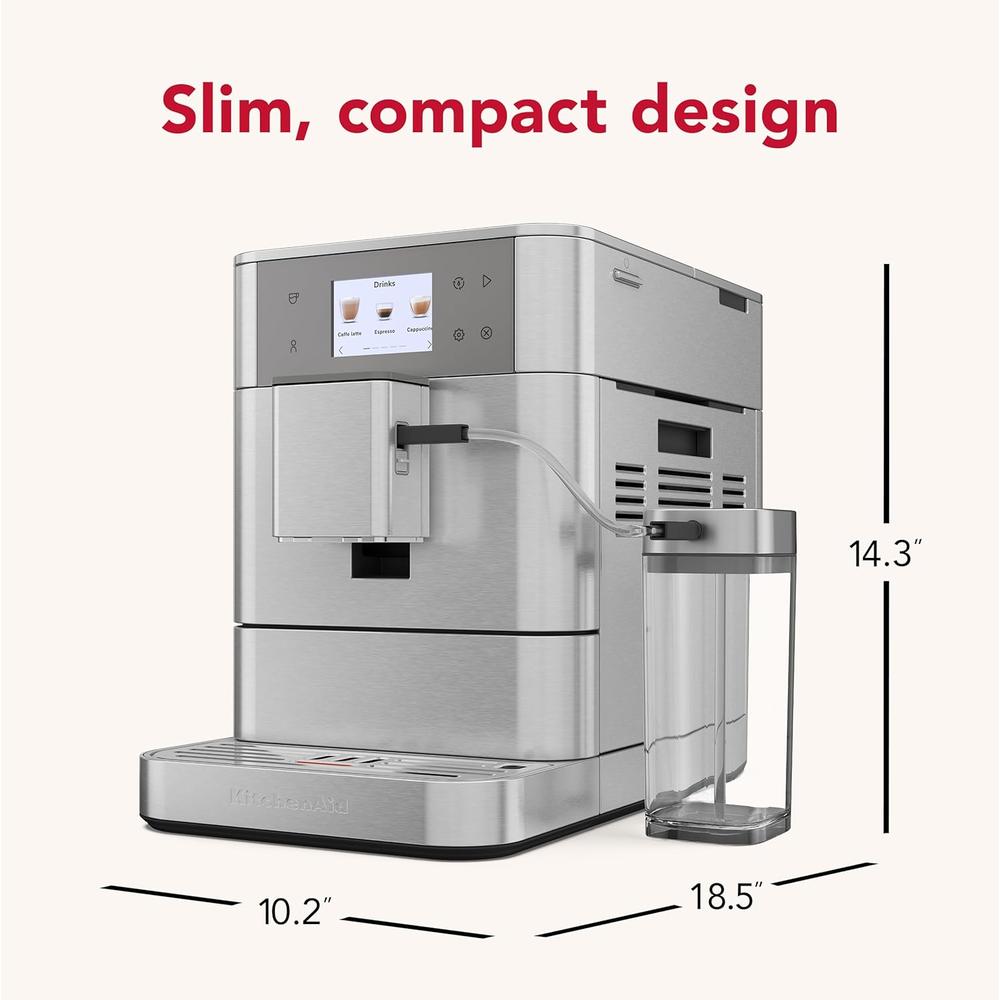 KITCHENAID, MÁQUINA DE CAFÉ ESPRESSO TOTALMENTE AUTOMÁTICA KF7 | ACERO - 2