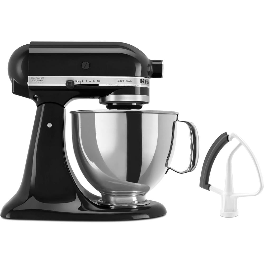 KITCHENAID ARTISAN, BATIDORA DE PIE 5 QT / 4.7 L CON BATIDOR | NEGRO ÓNIX - 1