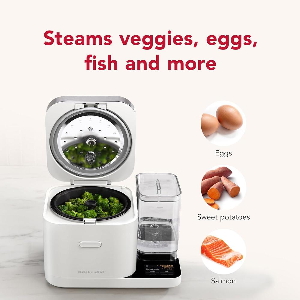 KITCHENAID, OLLA ARROCERA Y DE GRANOS 8 QT / 7.6 L + TANQUE DE AGUA | BLANCO - 3