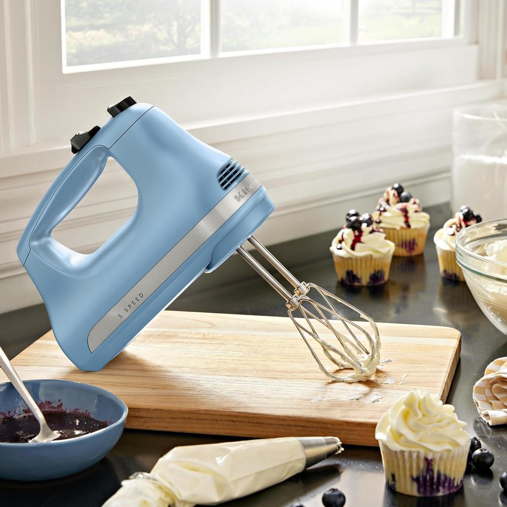 KITCHENAID, BATIDORA DE MANO ULTRA POTENTE 5 VELOCIDADES | AZUL TERCIOPELO - 4