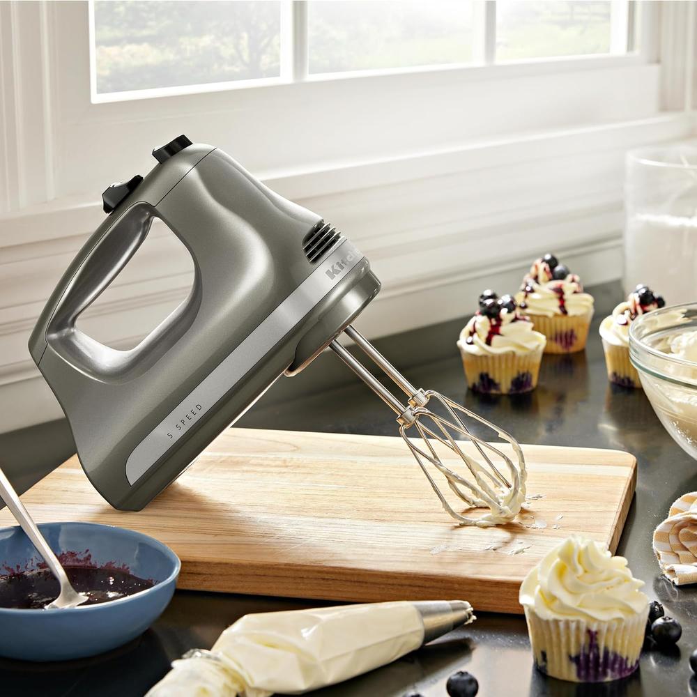 KITCHENAID KHM512, BATIDORA DE MANO ULTRA POTENTE 5 VELOCIDADES | PLATEADO - 4