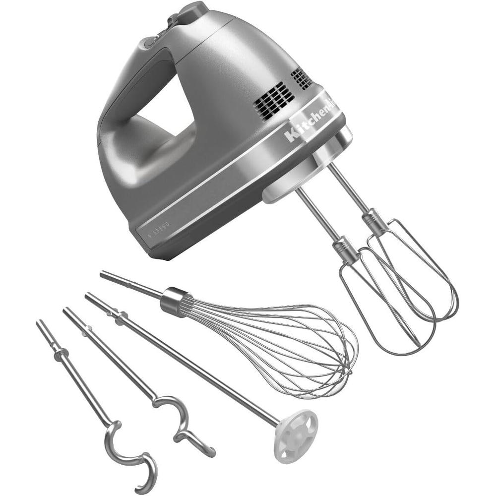 KITCHENAID, BATIDORA DE MANO DIGITAL 9 VELOCIDADES CON ACCESORIOS TURBO | GRIS - 1