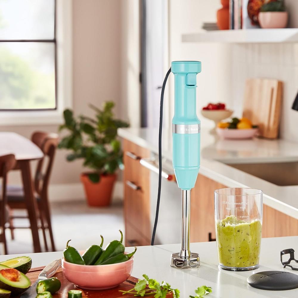KITCHENAID KHBV53, BATIDORA DE MANO CON CABLE VELOCIDAD VARIABLE | AQUA SKY - 4