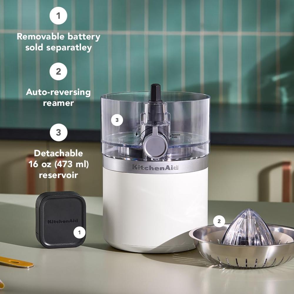 KITCHENAID, EXPRIMIDOR DE CÍTRICOS INALÁMBRICO GO | BLANCO - 3