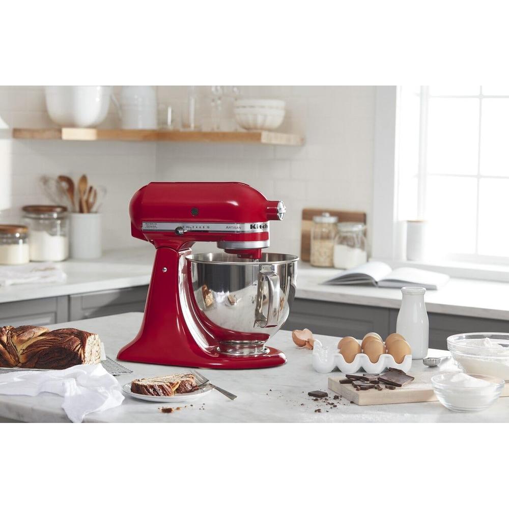 KITCHENAID ARTISAN, BATIDORA DE PIE 5 QT / 4.7 L CON PROTECTOR | ROJO - 6