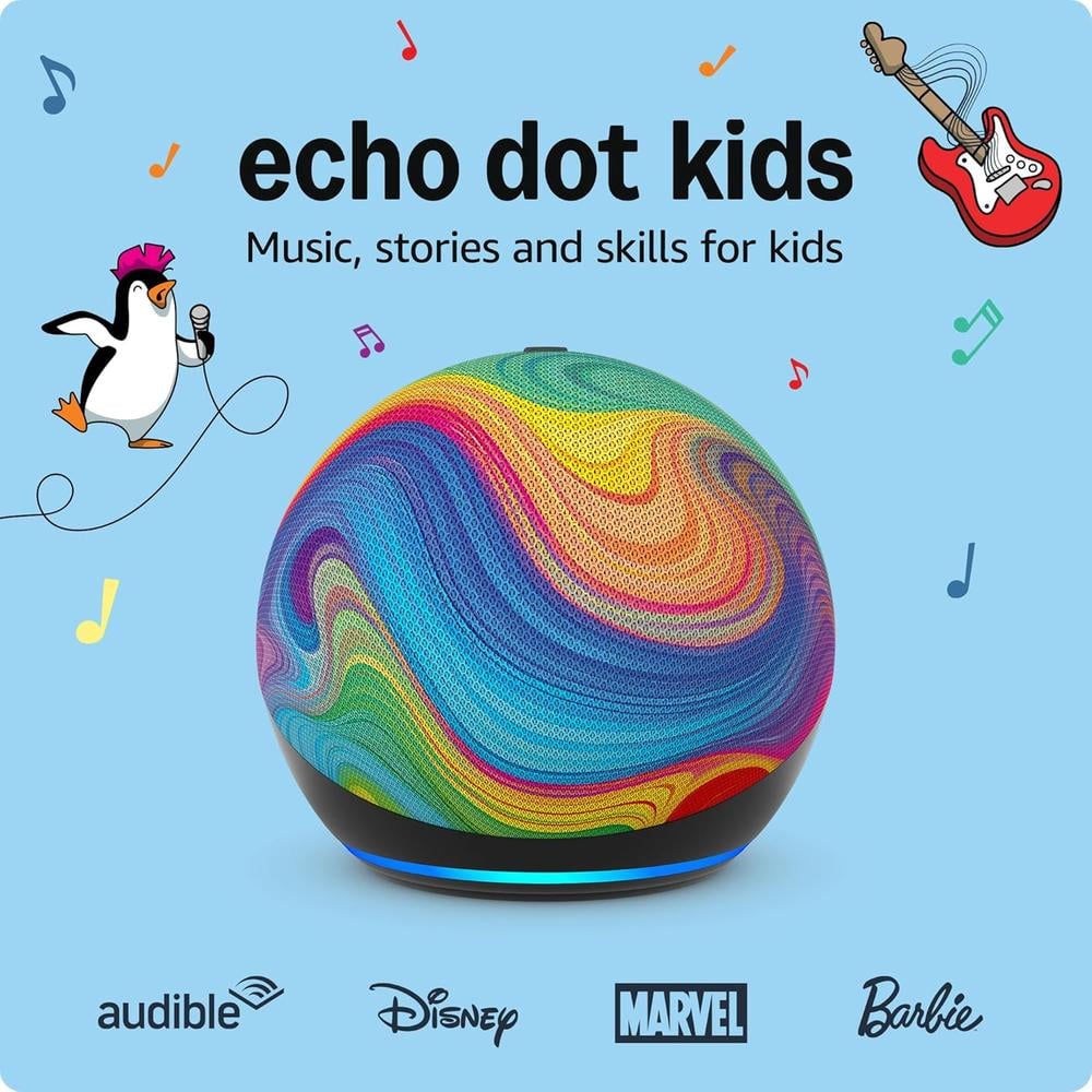 PARLANTE INTELIGENTE AMAZON ECHO DOT KIDS | ARCOÍRIS - 2