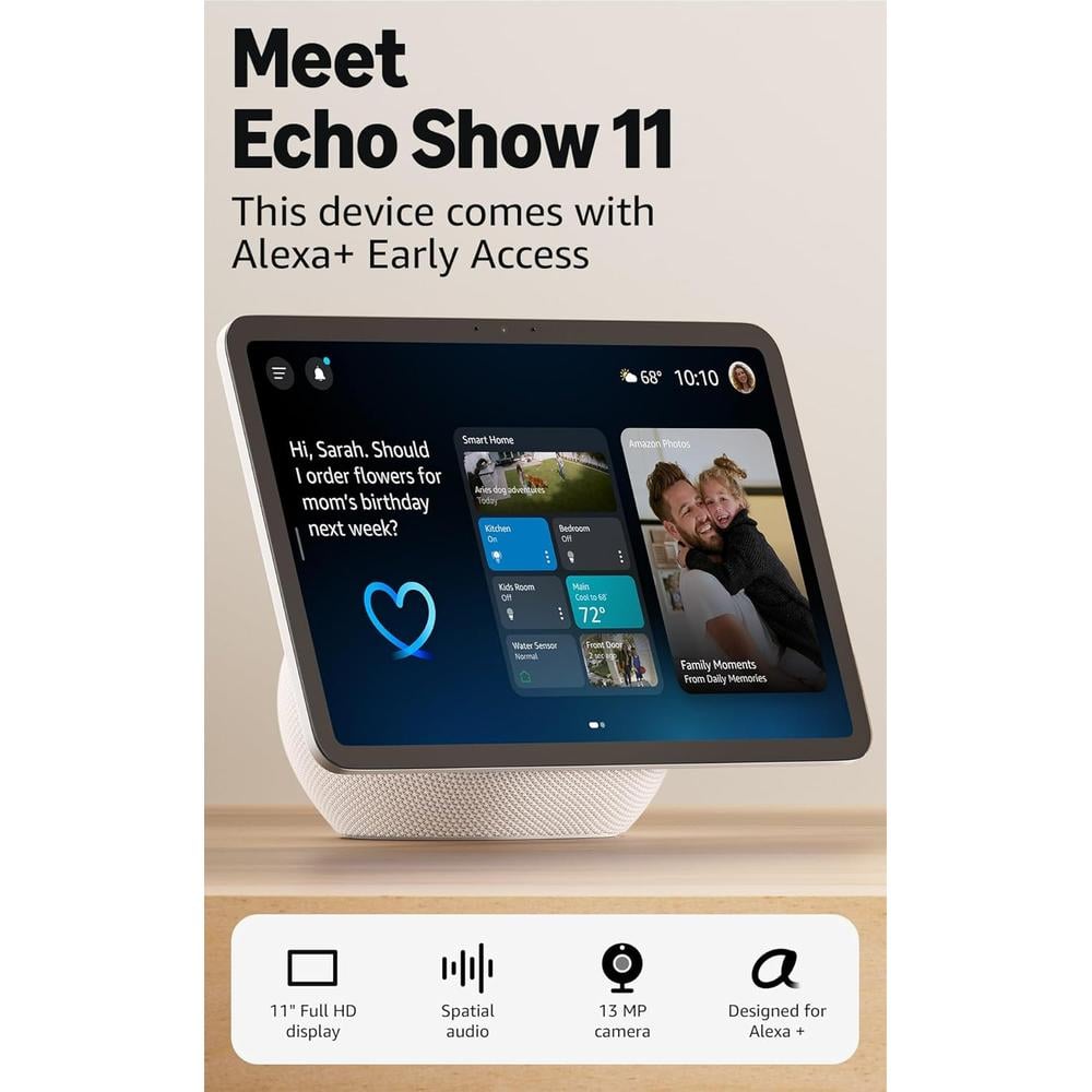 PARLANTE INTELIGENTE AMAZON ECHO SHOW 11 | BLANCO - 2