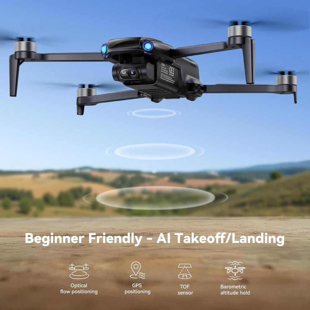 RUKO U11 MINI 4K DRON GPS CON CÁMARA 8K GIMBAL 3 EJES Y VUELO DE 96 MIN - 6