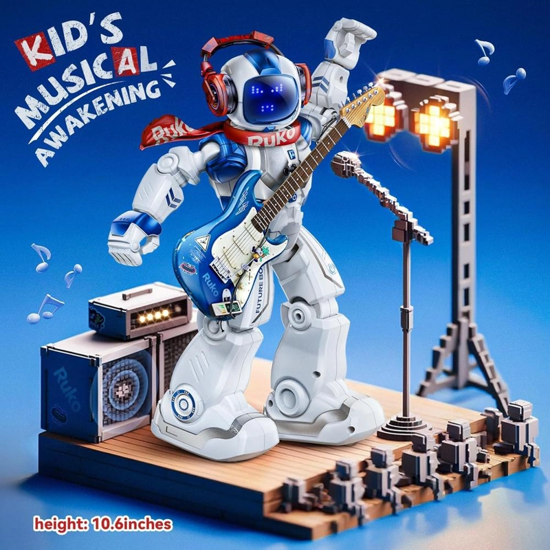 RUKO 6088 ROBOT PROGRAMABLE CON CONTROL POR APP GESTOS Y LED INTERACTIVOS | AZUL - 2