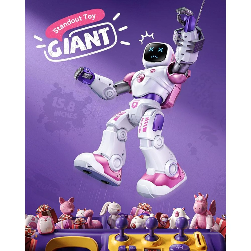 RUKO 1088, ROBOT INTELIGENTE PROGRAMABLE STEM CON CONTROL POR VOZ Y APLICACIÓN | ROSADO - 3