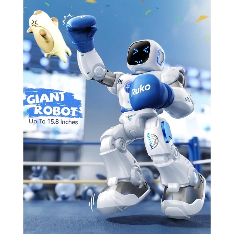 RUKO 1088 ROBOT INTELIGENTE PROGRAMABLE CON CONTROL POR VOZ Y APLICACIÓN | AZUL - 2