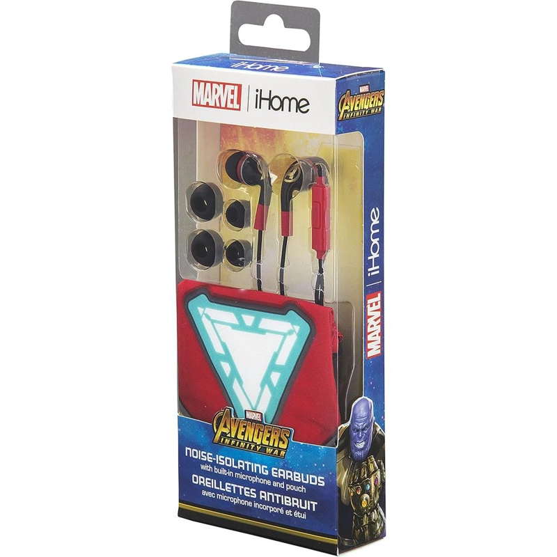 EKIDS VENGADORES AURICULARES INTRAUDITIVOS CON MICRÓFONO Y FUNDA - 6