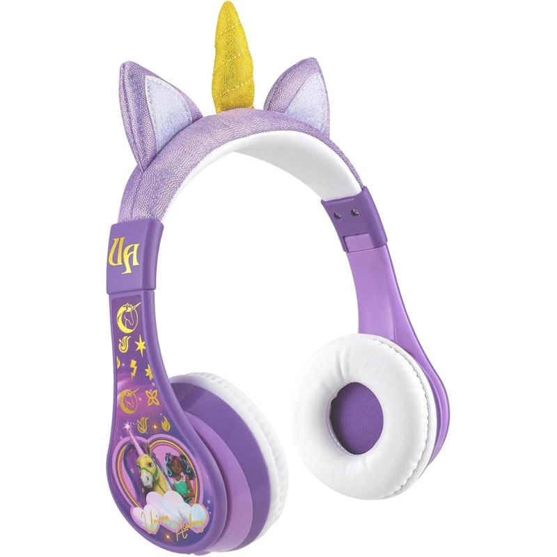 EKIDS UNICORN ACADEMY AURICULARES BLUETOOTH INFANTILES CON MICRÓFONO Y CABLE AUXILIAR - 1