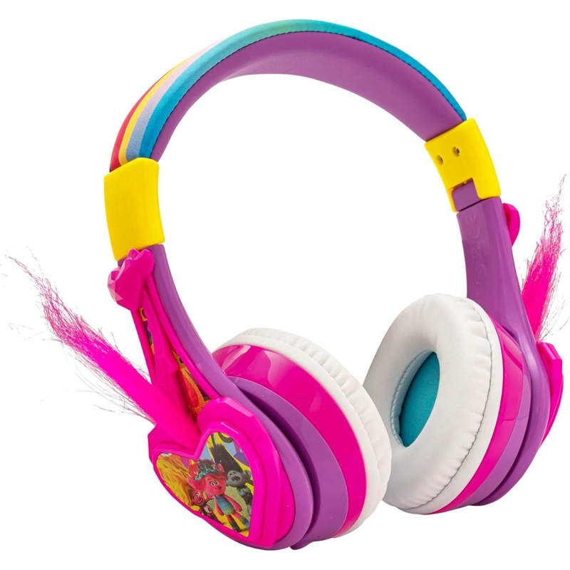 EKIDS TROLLS BAND TOGETHER AURICULARES BLUETOOTH INFANTILES CON MICRÓFONO Y CABLE AUXILIAR - 1