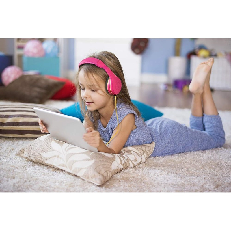 EKIDS AURICULARES INFANTILES ROSA CON CABLE 3.5 MM / 0.35 CM Y CONTROL DE VOLUMEN - 4