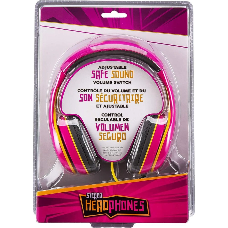 EKIDS AURICULARES INFANTILES ROSA CON CABLE 3.5 MM / 0.35 CM Y CONTROL DE VOLUMEN - 6