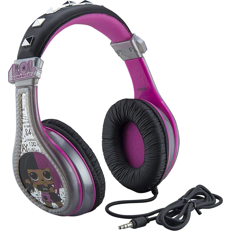EKIDS LOL SURPRISE AURICULARES INFANTILES CON CABLE 3.5 MM / 0.35 CM Y CONTROL DE VOLUMEN - 1