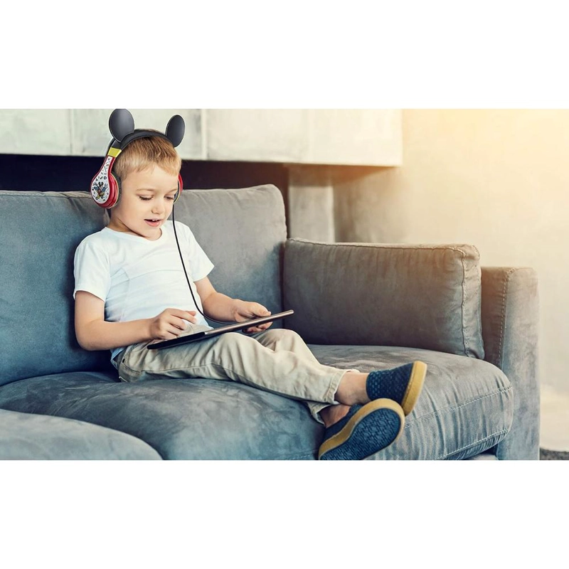 EKIDS MICKEY MOUSE AURICULARES INFANTILES CON CABLE 3.5 MM / 0.35 CM Y CONTROL DE VOLUMEN - 2
