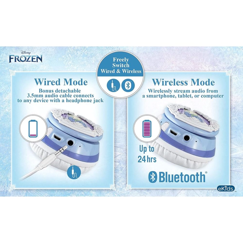 EKIDS FROZEN 2 AURICULARES BLUETOOTH CON MICRÓFONO Y VOLUMEN REDUCIDO - 6