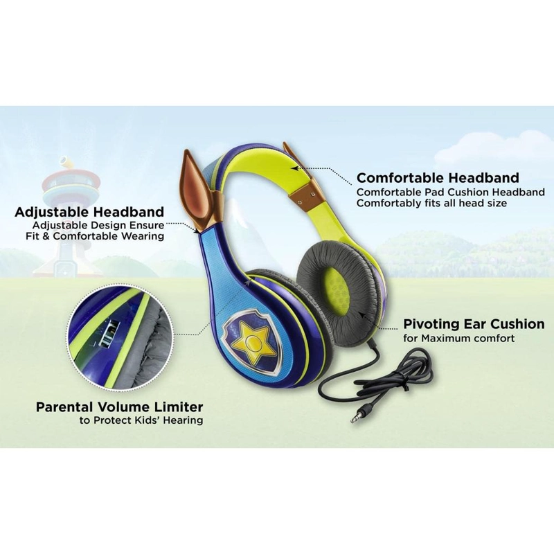 EKIDS PAW PATROL CHASE AURICULARES INFANTILES CON LIMITADOR DE VOLUMEN - 6
