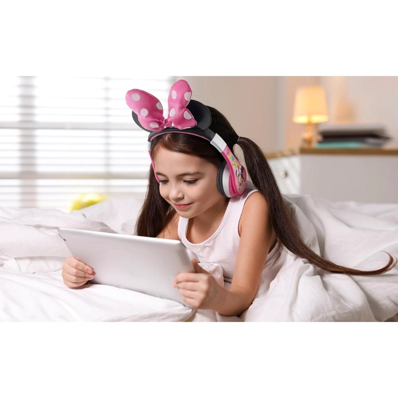 EKIDS MINNIE MOUSE AURICULARES BLUETOOTH INFANTILES PLEGABLES ROSA - 4