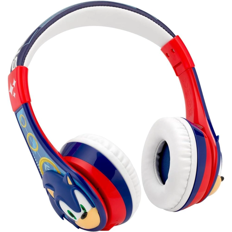 EKIDS SONIC THE HEDGEHOG AURICULARES BLUETOOTH INFANTILES CON MICRÓFONO Y CABLE AUXILIAR - 1