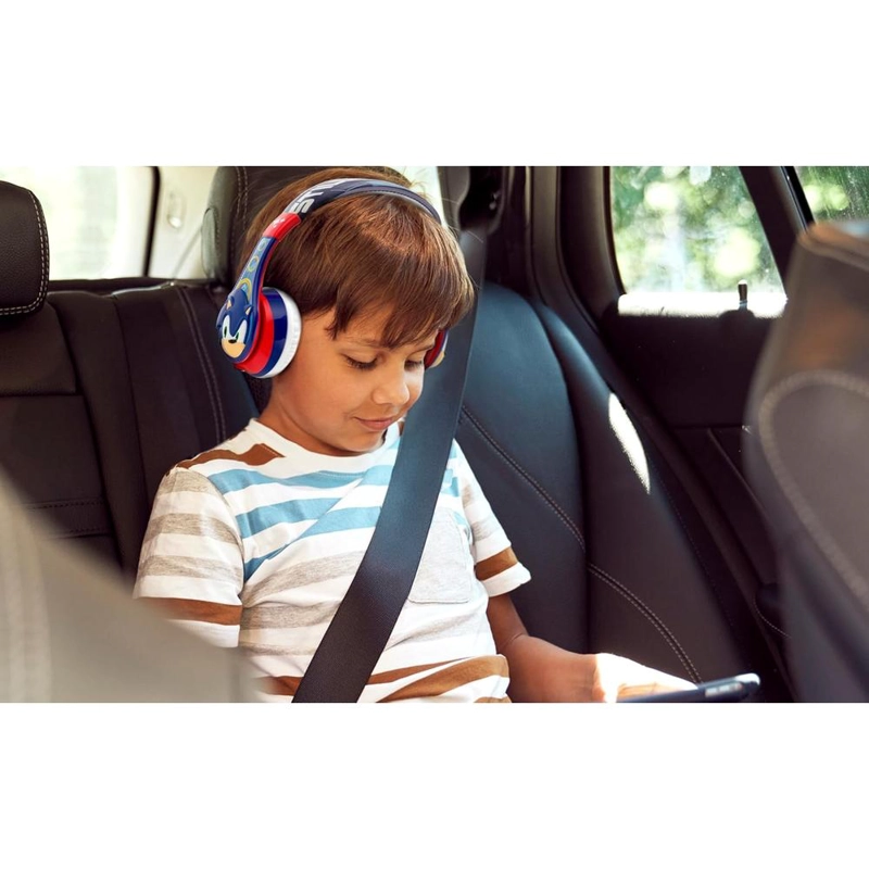 EKIDS SONIC THE HEDGEHOG AURICULARES BLUETOOTH INFANTILES CON MICRÓFONO Y CABLE AUXILIAR - 4
