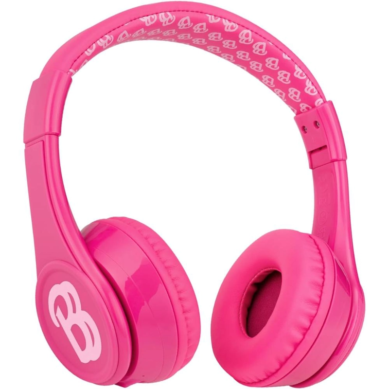EKIDS BARBIE AURICULARES BLUETOOTH ROSAS INFANTILES CON MICRÓFONO Y CABLE AUXILIAR - 1