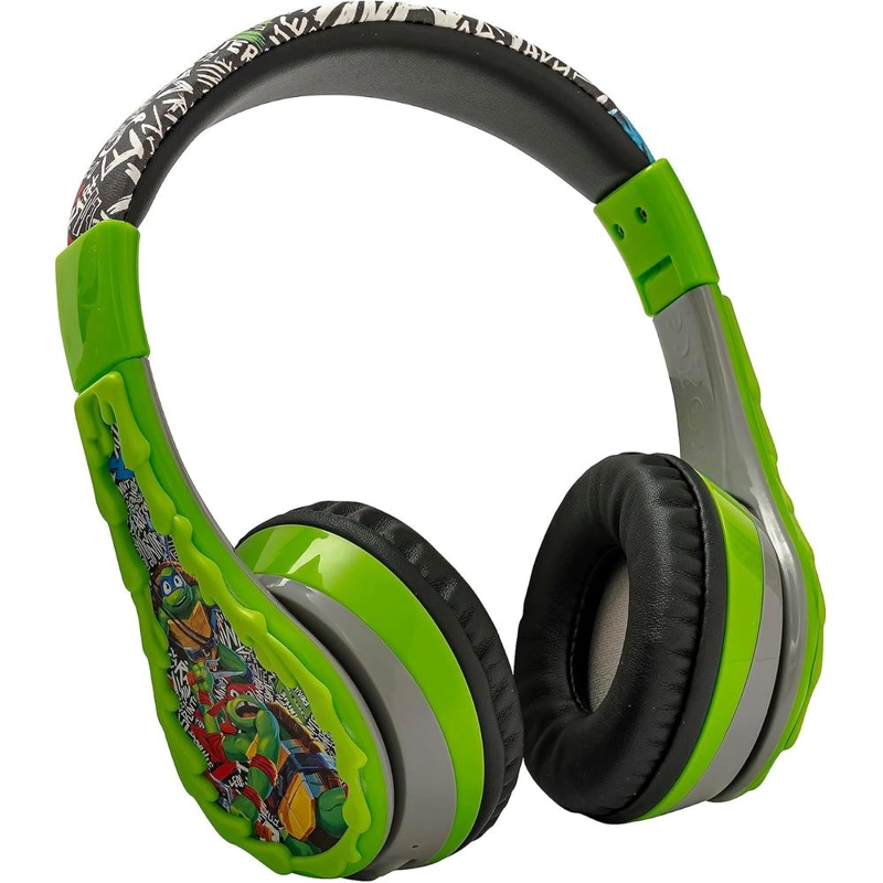 EKIDS TORTUGAS NINJA AURICULARES INALÁMBRICOS BLUETOOTH INFANTILES CON MICRÓFONO - 1